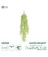 GloboStar® Artificial Garden HANGING BARLEY 20859 Τεχνητό Διακοσμητικό Κρεμαστό Φυτό Κριθάρι Μ26 x Π15 x Υ81cm